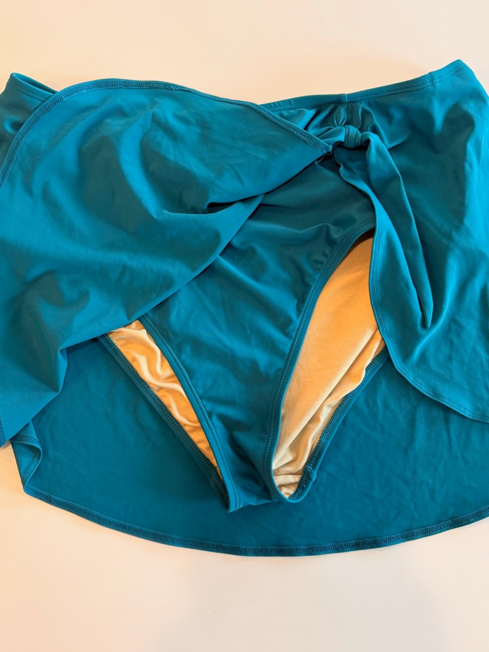 Old Navy Teal Stretch bikini 2 piece skort XL - Picture 3 of 13